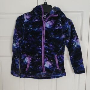Lands' End Softest Purple and Blue Fleece Jacket